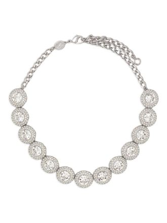 Swarovski Una choker - women - Rhodium/Crystal - One Size - Silver