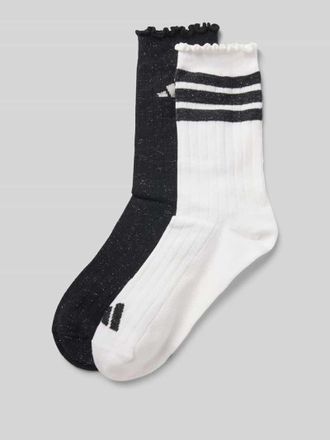 adidas Socken mit Label-Detail im 2er-Pack in Weiss, Gr&ouml;&szlig;e 35-38