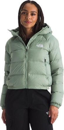 The North Face Hydrenalite Down Jacket Womens Green Hooded Insulated GBO3170