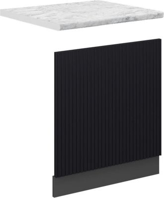 Vicco Panel Frontal Fame-line, Rayas Negras, 60 Cm, Et M&aacute;rmol