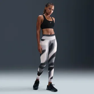 Nike Womens One Dri-FIT High-Waisted 7/8 Leggings in Black | IM8736-045