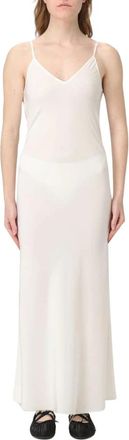 Maison Margiela Dames, Jurken, Wit, Maat: 2XS Zijde