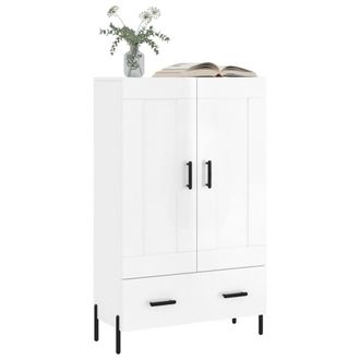 Berkfield Home Highboard High Gloss White 69.5x31x115 cm Engineered Wood