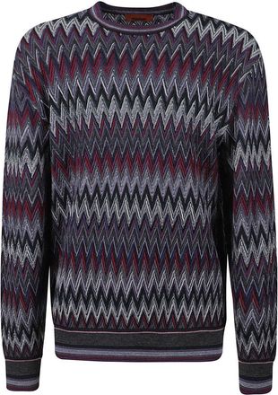 Missoni 3D Zigzag Pattern Knitwear Sweater
