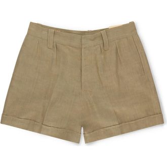 Fortela Bedford Linen Bermuda in Oil at Nordstrom, Size 31 Eu