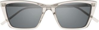 Saint Laurent Sl 737 Mica Thin Linea Sl Logo Transparent