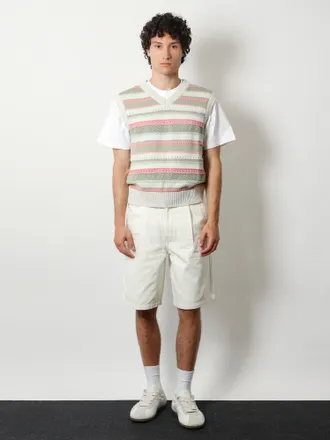 Dunst Striped Cotton Tank Top - White