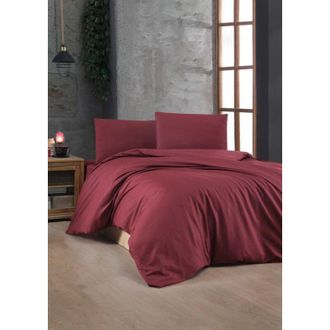 OEM Funda N&oacute;rdica, Funda N&oacute;rdica, Ropa De Cama Set Maroon