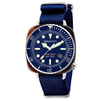 Briston Clubmaster Blue Dial Mens Watch 21644.SA.T.15.NNB