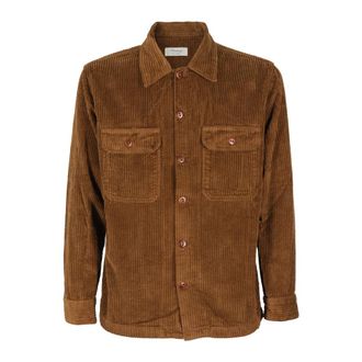 TELA GENOVA Stijlvolle Greto Shirt - Heren - Zomerjassen - Bruin - XL - Katoen - Jassen