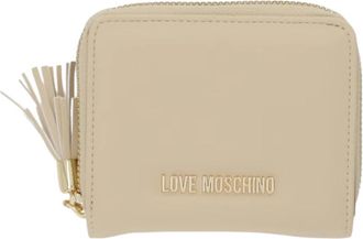 Love Moschino Zip Wallet - Dames - Portefeuilles - Beige - ONE Size - Accessoires