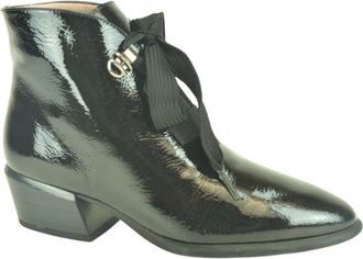 Hispanitas Lace Botje +N. 3cm - Dames - Cowboylaarzen - Zwart - 36 EU - Schoenen