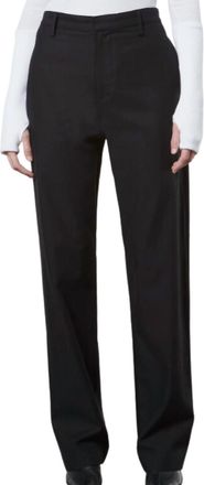 Enza Costa Womens Straight Leg Chino Pants In Black