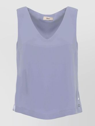 Herno sleeveless v-neck blouse