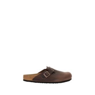 Birkenstock Mules, male, Brown, Size: 12 US Boston Narrow Fit