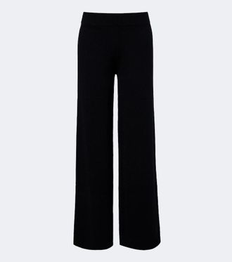 Jardin Des Orangers Virgin wool and cashmere wide-leg pants