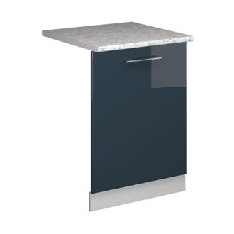 Vicco Panel Frontal Del Lavavajillas Fame-line, Azul Oscuro Alto Brillo, 60 Cm, Et M&aacute;rmol Vicco