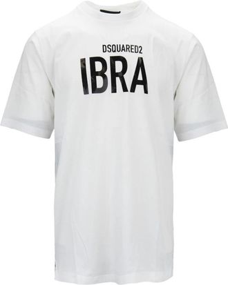 Dsquared2 Ibra T-Shirt - Heren - T-shirts - Wit - 3XL - Katoen - Tops