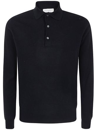 FILIPPO DE LAURENTIIS Long Sleeves Cashmere Wool Polo Neck