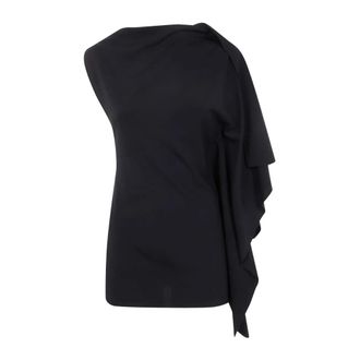 Sportmax Sleeveless Tops, female, Black, 2XS, Black Bodytop Fiorella