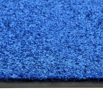 Berkfield Home Pliable Doormat Washable Blue 120x180 cm