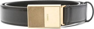 Khaite Riem met logo-gegraveerde gesp - Dames - Riemen - Zwart - 85 CM - Leer - Accessoires