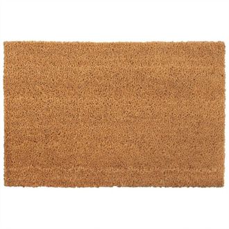 Berkfield Home Door Mat Natural 50x80 cm Tufted Coir in Brown