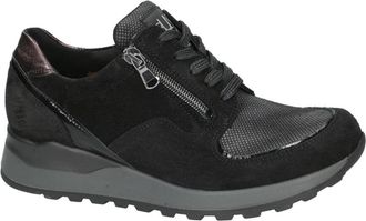 Waldl&auml;ufer 364H15 Hiroko Ortho Tritt - Dames - Sneakers - Zwart - 38 EU - Wol - Schoenen