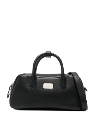 Emporio Armani Mittlere Bowlingtasche aus Leder von Emporio Armani