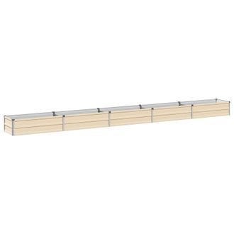 vidaXL Cama De Jard&iacute;n Elevada Marfil 400 X 40 X 24 Cm Vidaxl