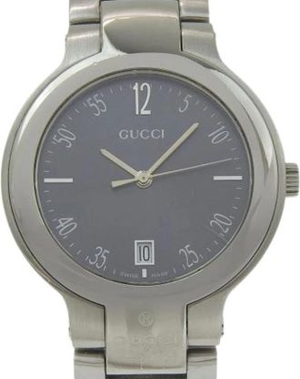 Gucci Pre-owned 8900M Roestvrijstalen Quartz Polshorloge - Dames - Vintage Horloges - Grijs - ONE Size - Vintage