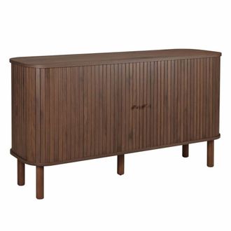Oviala Aparador escandinavo rectangular de 2 puertas l140 cm madera oscura