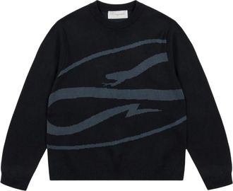 PROPAGANDA Logo Atom Sweater - Knitwear - Hombre - Negro - XL