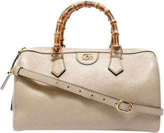 Gucci Pre-owned Handbags, female, Beige, Size: ONE SIZE Pre-owned Bamboo Handbag