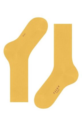 Falke Tiago Organic Cotton Dress Socks in Banana at Nordstrom, Size 43-44