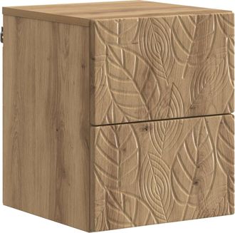 vidaXL Mesita De Noche De Pared Roble Artisan 34,5 X 33 X 40 Cm Vidaxl