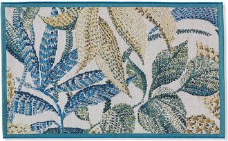 Frontgate Summer Vine Washable Door Mat - Cream, 24 x 39 - Frontgate