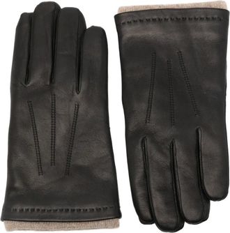 Orciani Guanti con cuciture - Marrone