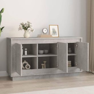 Berkfield Home Sideboard Concrete Grey 102x35x55 cm Engineered Wood | Size: 102 x 35 x 55 cm