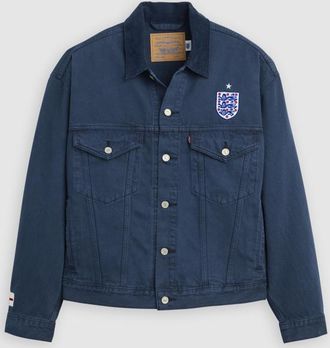 Levi's Giacca Trucker Football Type III Levis Inghilterra - Uomo - 2XL - Blu / X England Football