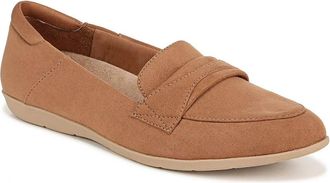 Dr. Scholls Emilia Loafer Womens Wide Brown Faux Suede Slip On Shoes HAM697