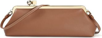 Tiffany & Fred Frame Leather Clutch