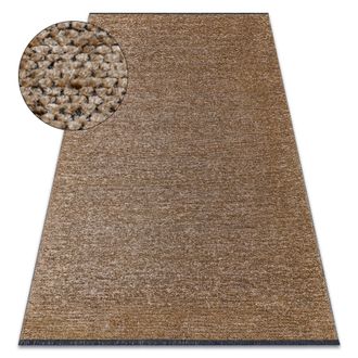 RugsX Rugsx - Alfombra Florence 24021 Un Color, Glamour, Tejido Plano, Flecos - Beige Obscuro Beige 118x170 Cm