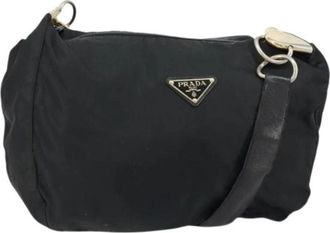 Prada Pre-owned Nylon Schoudertas - Dames - Vintage Schoudertas - Zwart - ONE Size - Nylon - Vintage