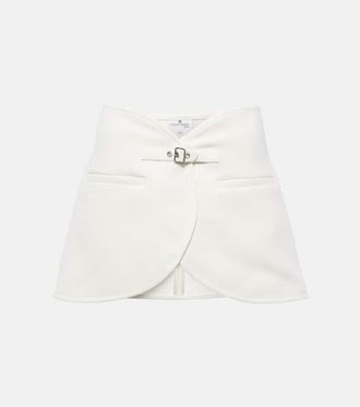 Courr&egrave;ges Courr&egrave;ges Ellipse twill miniskirt