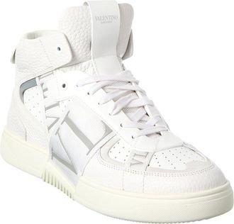 Valentino Vltn Leather High-Top Sneaker