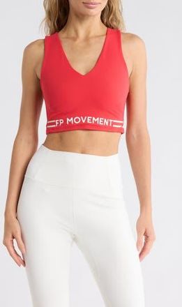 Free People Never Better Sports Bra in Victory Red Logo at Nordstrom Rack, Size X-Small