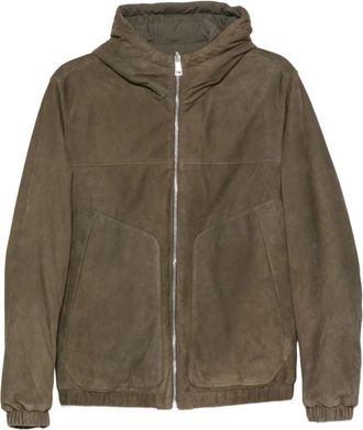 Valstar hooded suede jacket - Green