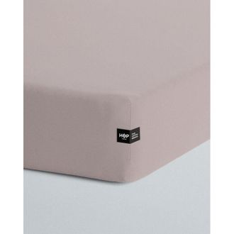 OEM S&aacute;bana Bajera Ajustable Pure - Rosa Empolvado 140 X 200 Cm - Con Banda Ajustable (altura Hasta 20 Cm)