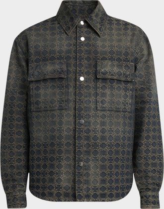 Amiri Mens MA Quad Jacquard Overshirt